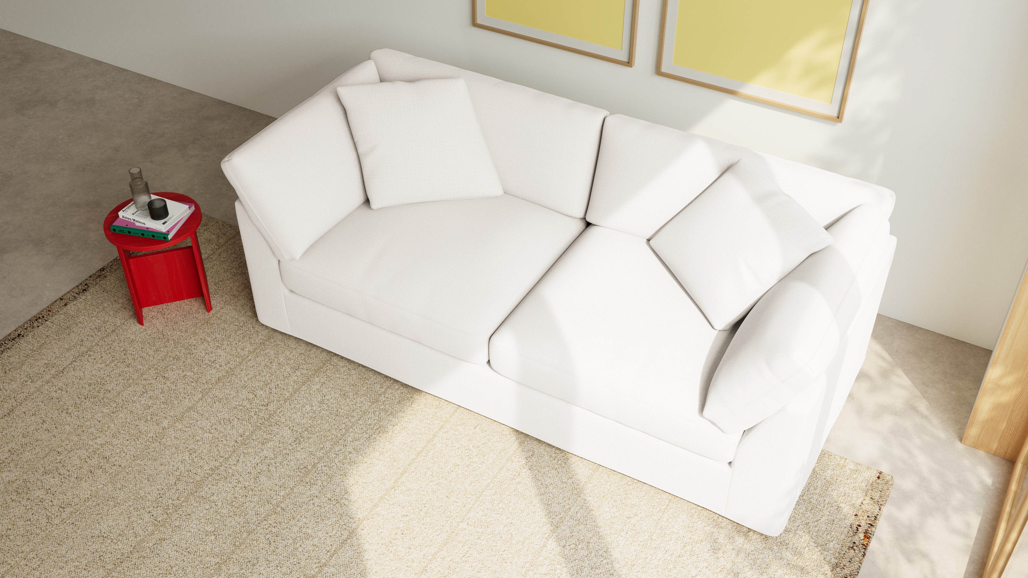 Get Together™ Sofa, 3 Seater, Cream Linen
