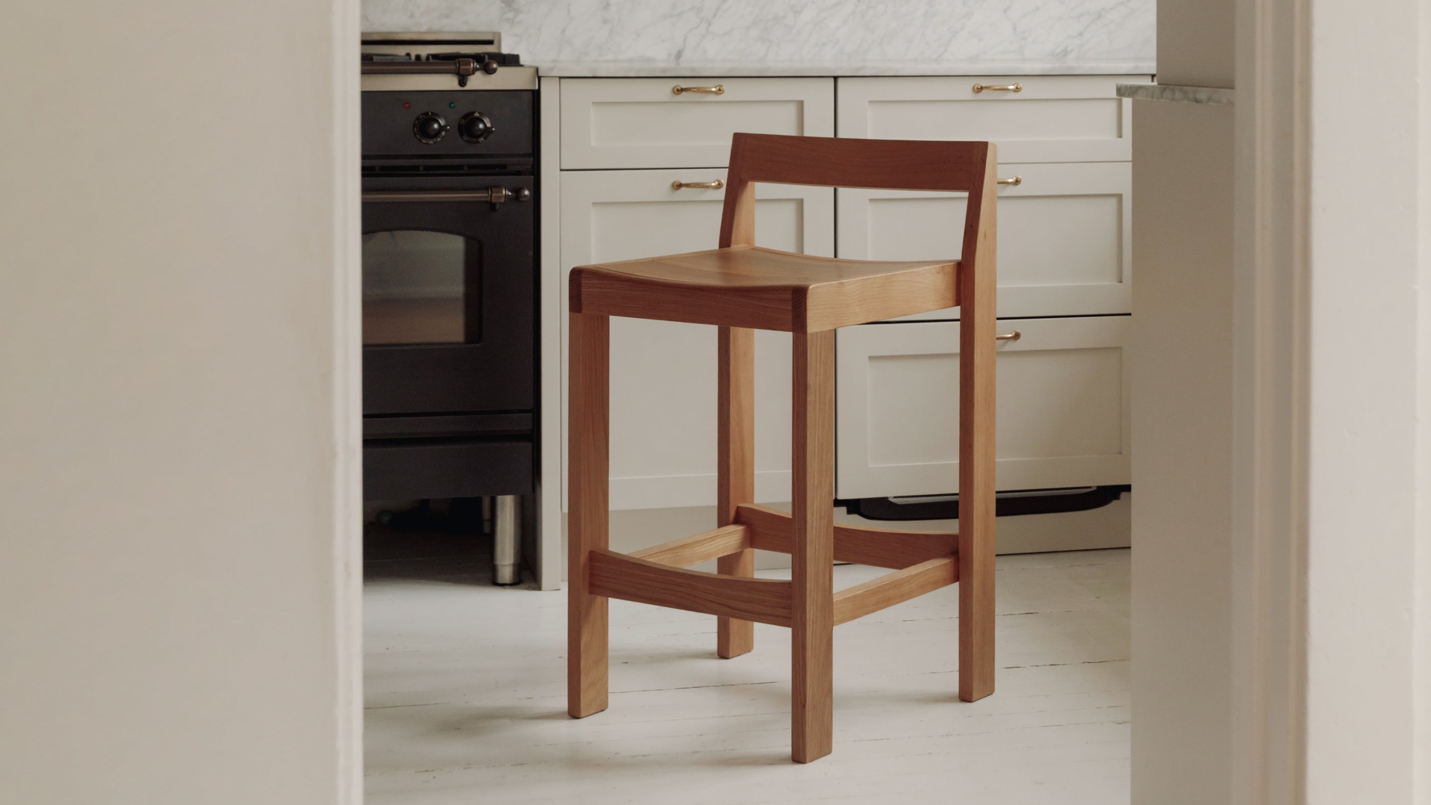 Plane Stool, Counter, American Walnut