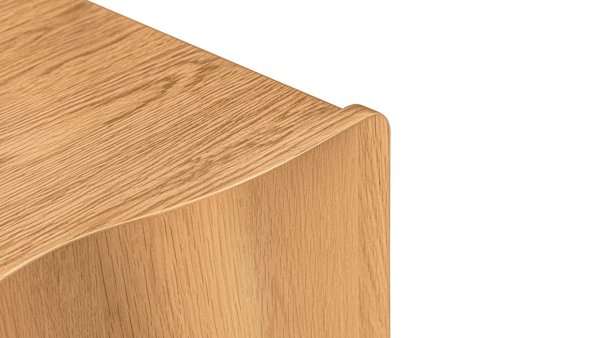 Ripple Bar Cabinet, Oak