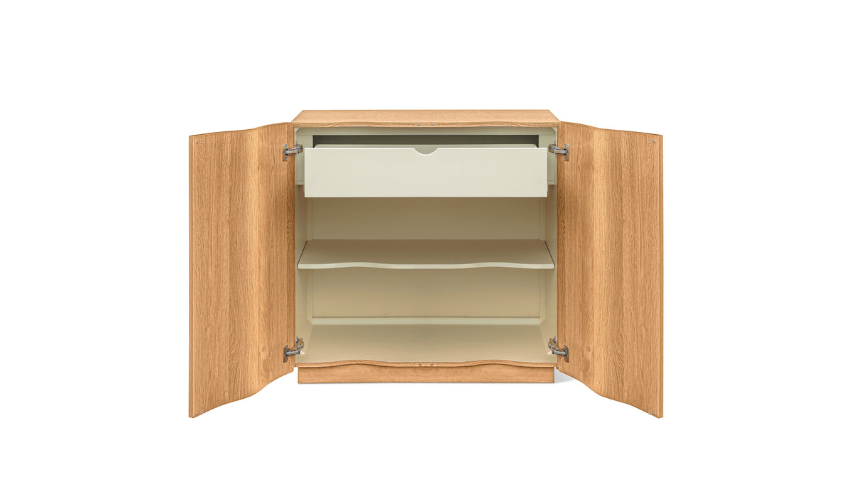 Ripple Bar Cabinet, Oak