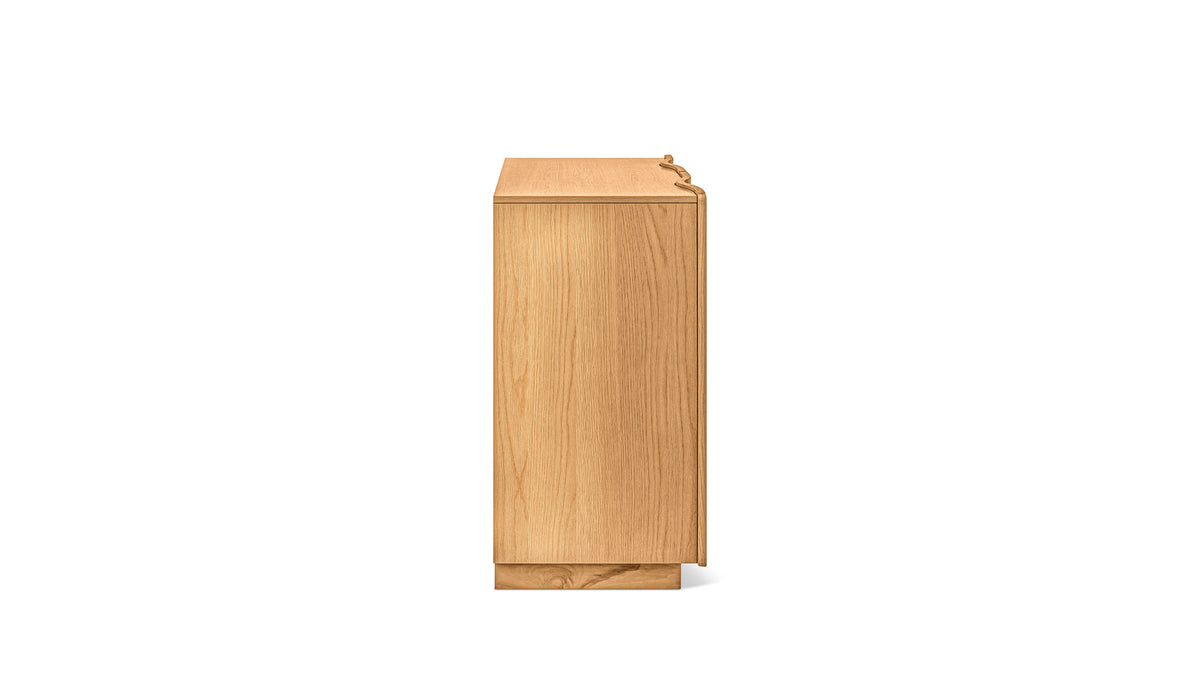 Ripple Bar Cabinet, Oak — alternate view