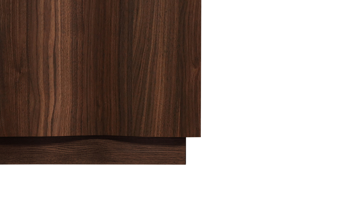 Ripple Bar Cabinet, Walnut