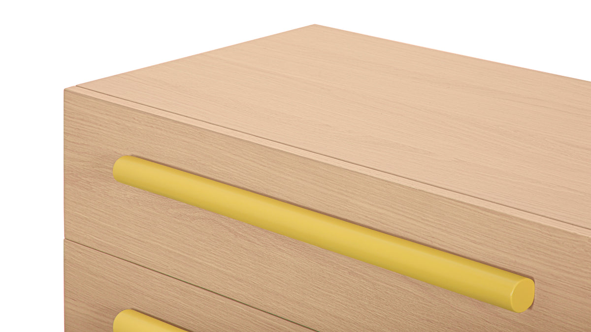 Building Block x Colapso Cabinet, 2 Drawer, Wide, Pale Oak