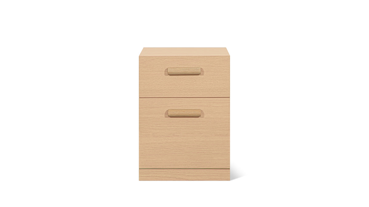 Building Block x Colapso Studio Cabinet, 2 Drawer, Tall, Pale Oak