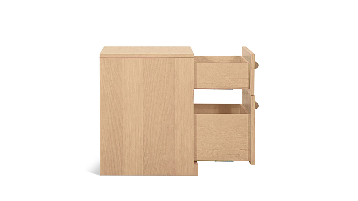Building Block x Colapso Studio Cabinet, 2 Drawer, Tall, Pale Oak — alternate view
