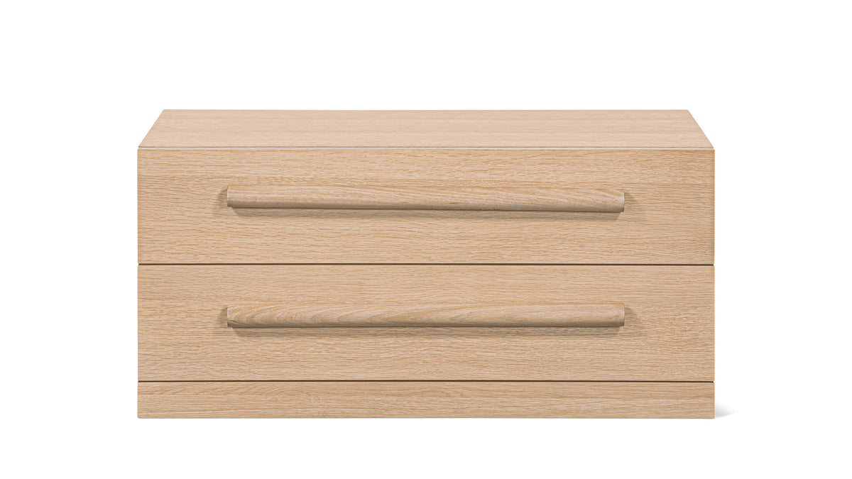 Building Block x Colapso Studio Cabinet, 2 Drawer, Wide, Pale Oak