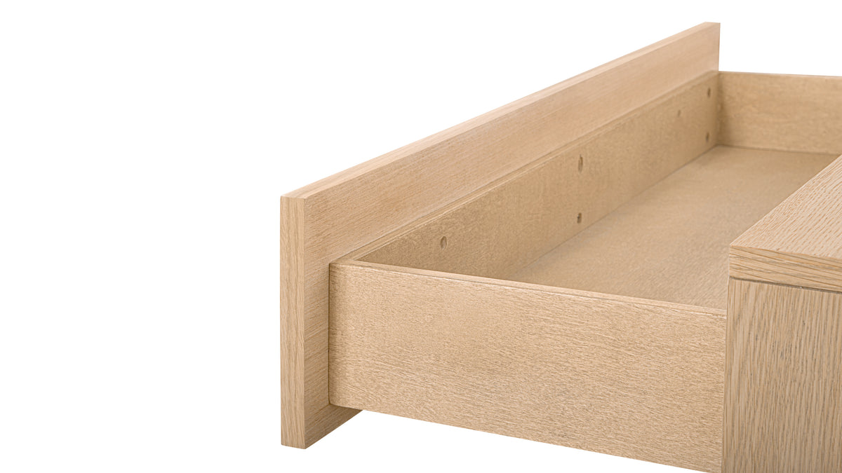 Building Block x Colapso Cabinet, 2 Drawer, Wide, Pale Oak