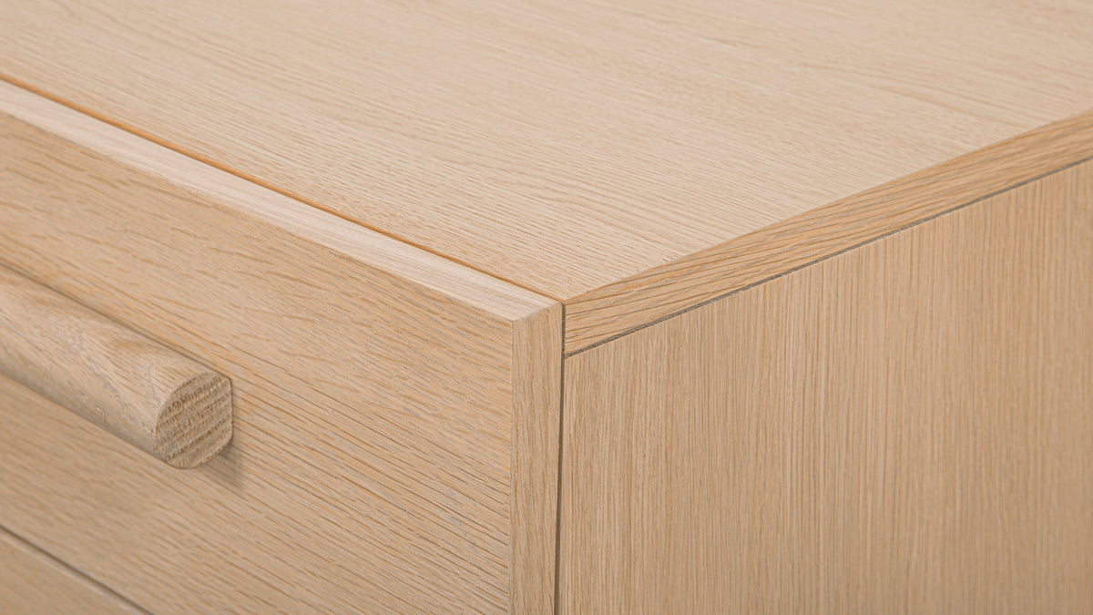 Building Block x Colapso Cabinet, 2 Drawer, Wide, Pale Oak