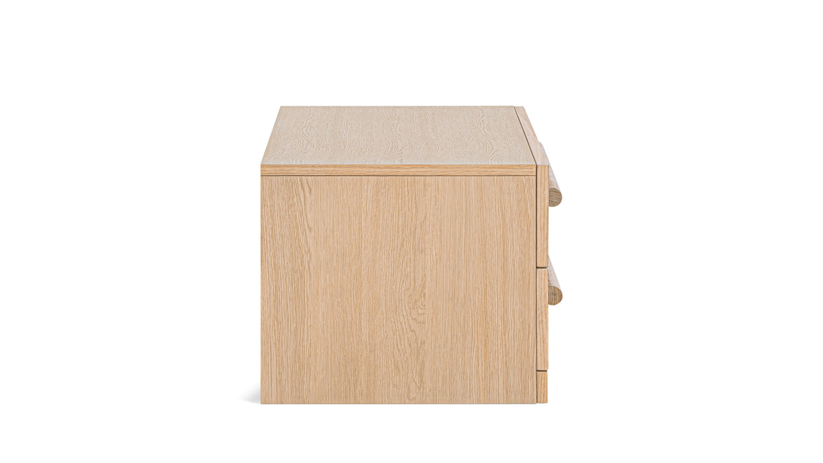 Building Block x Colapso Cabinet, 2 Drawer, Wide, Pale Oak