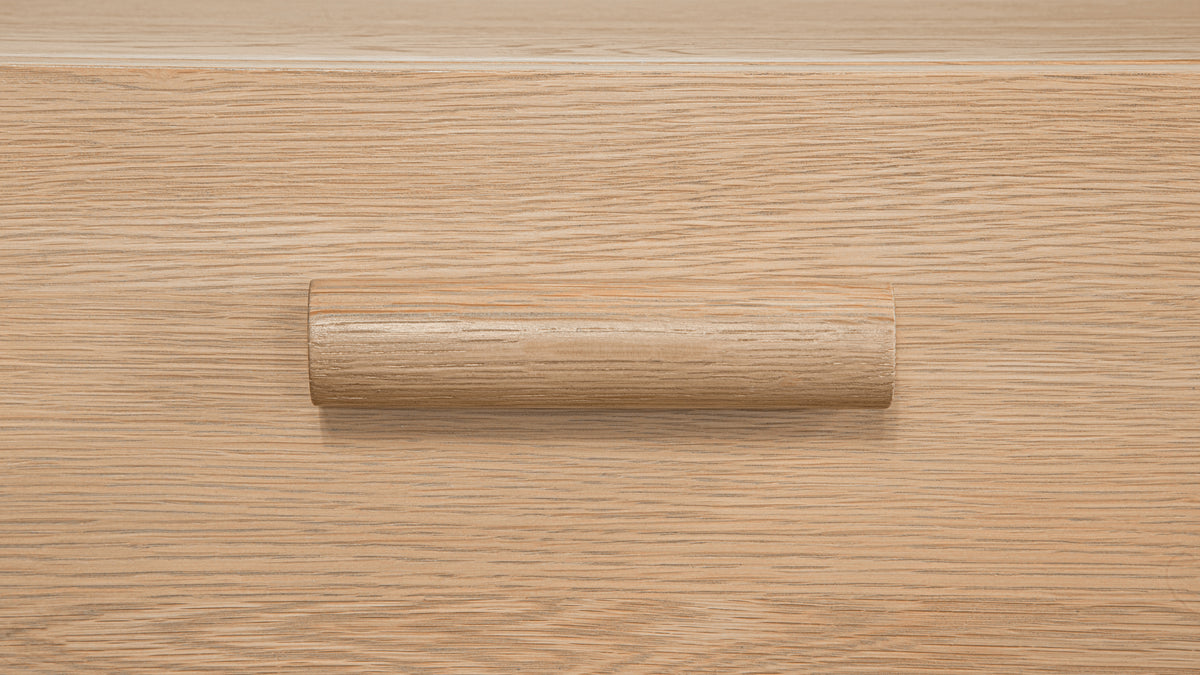 Building Block x Colapso Cabinet, 3 Drawer, Tall, Pale Oak