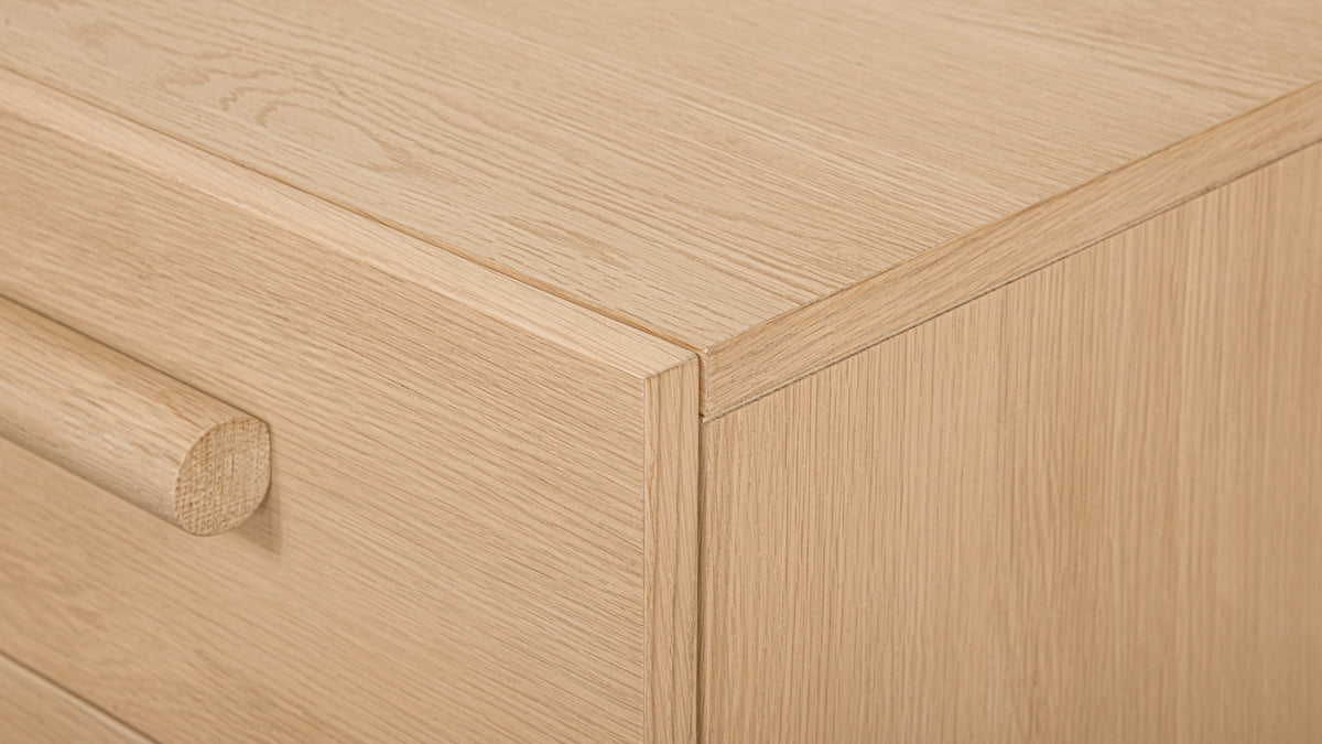 Building Block x Colapso Cabinet, 3 Drawer, Tall, Pale Oak