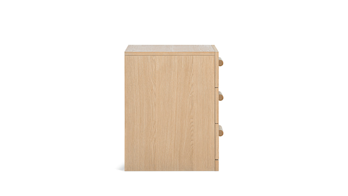 Building Block x Colapso Studio Cabinet, 3 Drawer, Tall, Pale Oak — alternate view