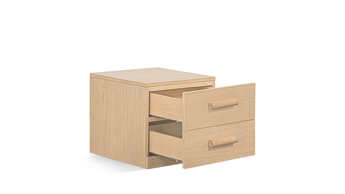 Building Block x Colapso Studio Cabinet, 2 Drawer, Short, Pale Oak — alternate view