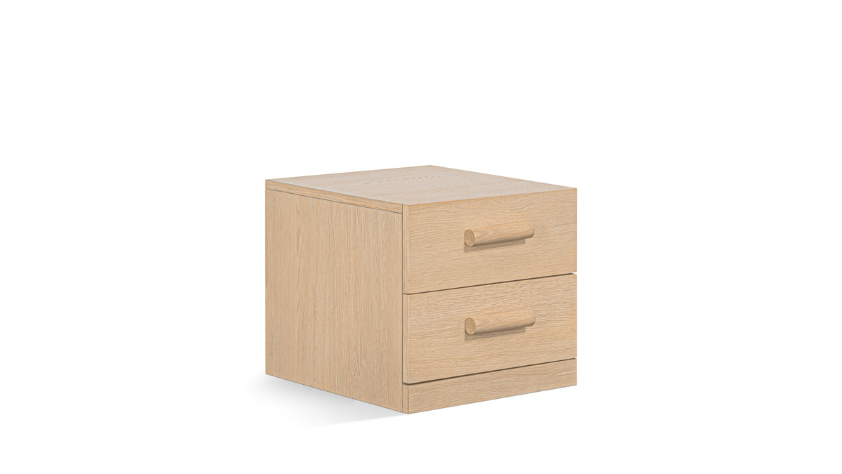 Building Block x Colapso Studio Cabinet, 2 Drawer, Short, Pale Oak — alternate view