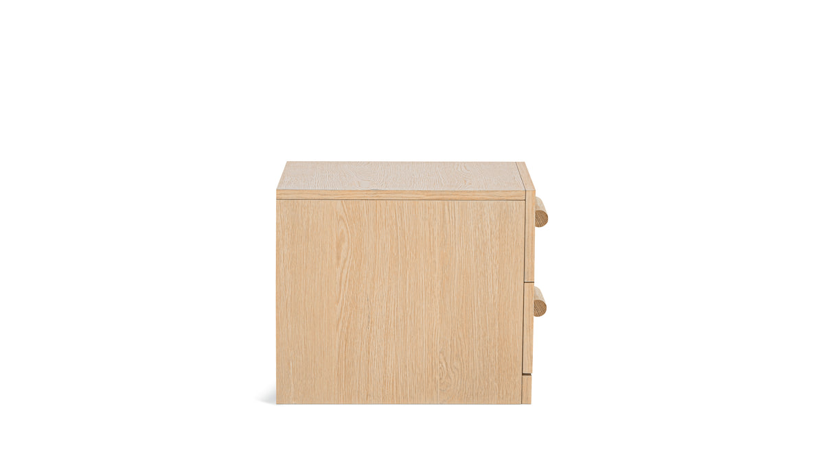 Building Block x Colapso Cabinet, 2 Drawer, Short, Pale Oak