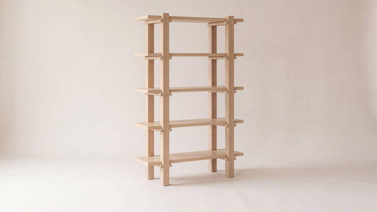 Long Story x Colapso Studio Bookcase, Tall, Pale Oak — alternate view