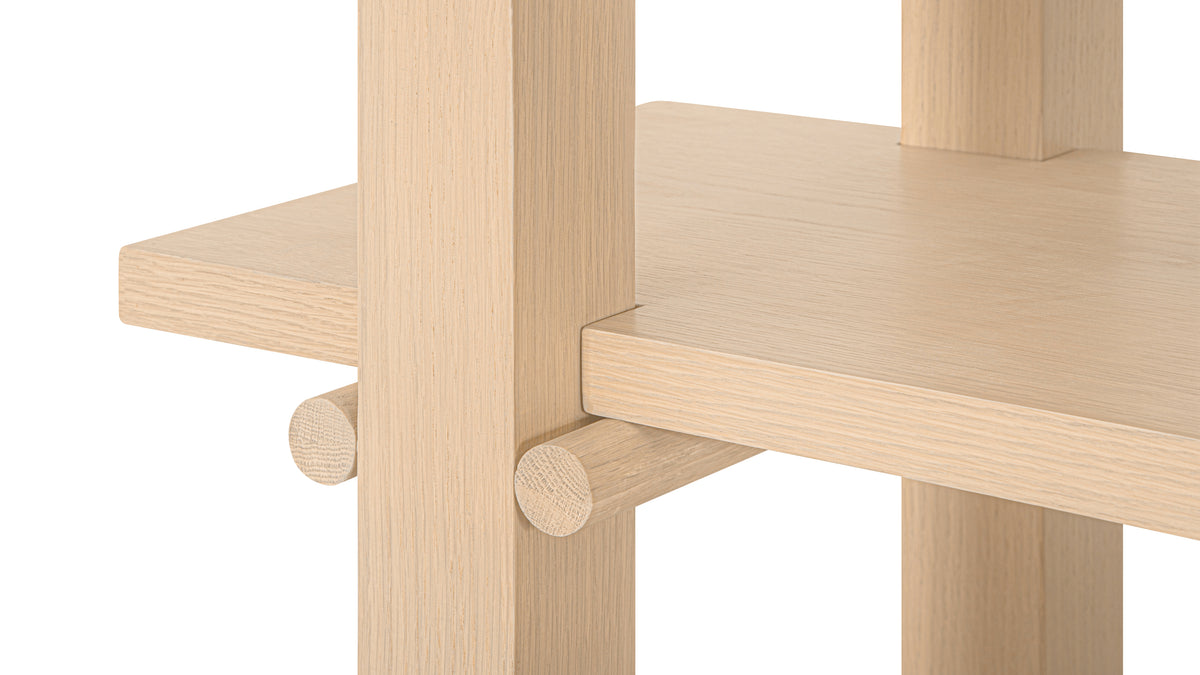 Long Story x Colapso Studio Bookcase, Tall, Pale Oak