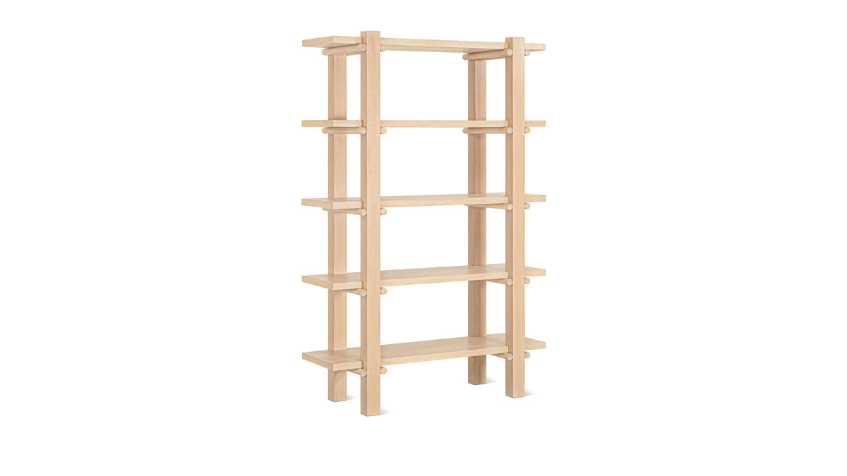 Long Story x Colapso Studio Bookcase, Tall, Pale Oak — alternate view