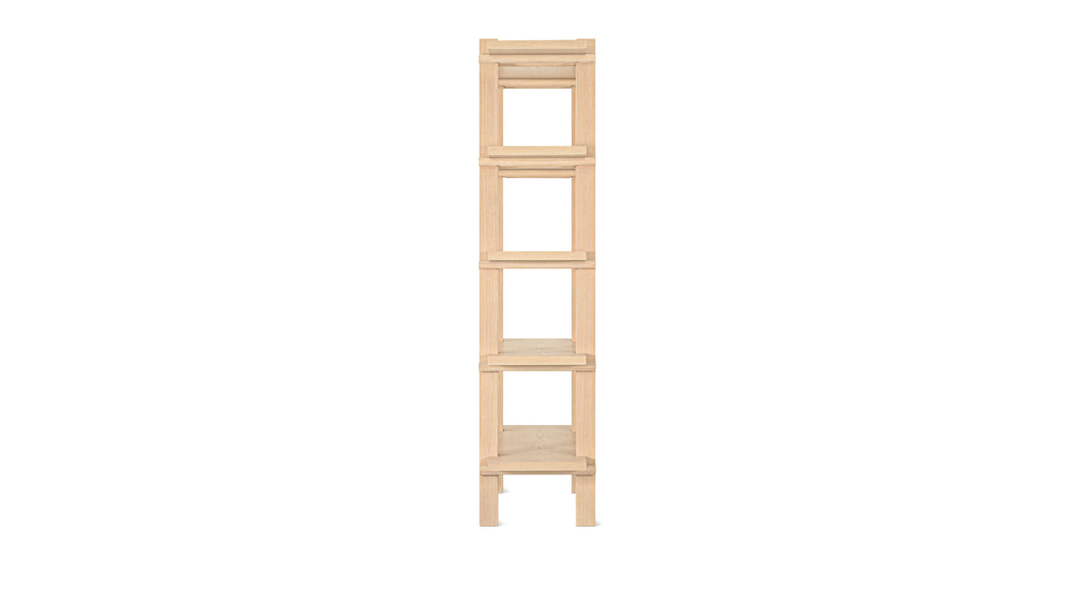 Long Story x Colapso Studio Bookcase, Tall, Pale Oak — alternate view