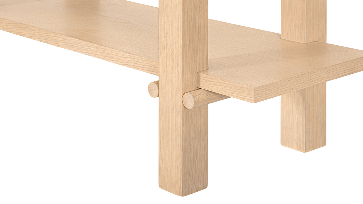 Long Story x Colapso Studio Bookcase, Tall, Double, Pale Oak