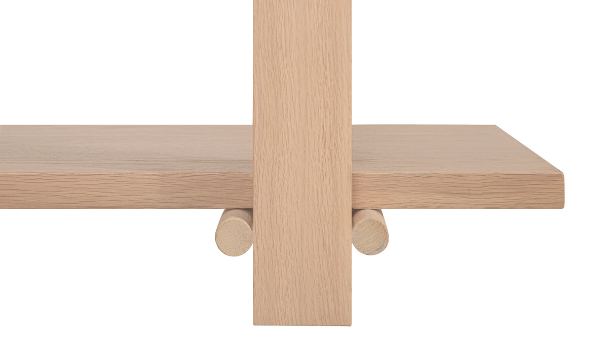 Long Story x Colapso Studio Bookcase, Low, Pale Oak — alternate view