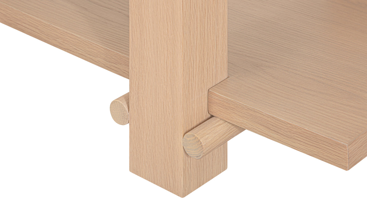 Long Story x Colapso Studio Bookcase, Low, Pale Oak — alternate view