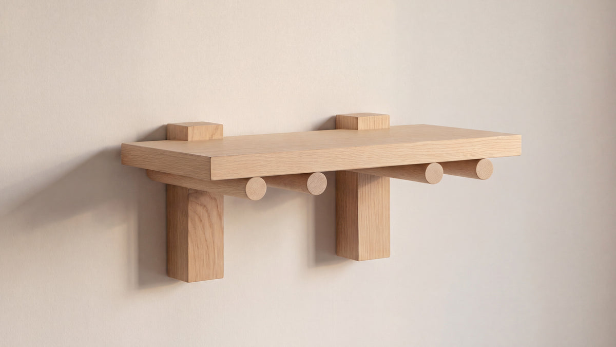 Long Story x Colapso Studio Shelf, Pale Oak — alternate view
