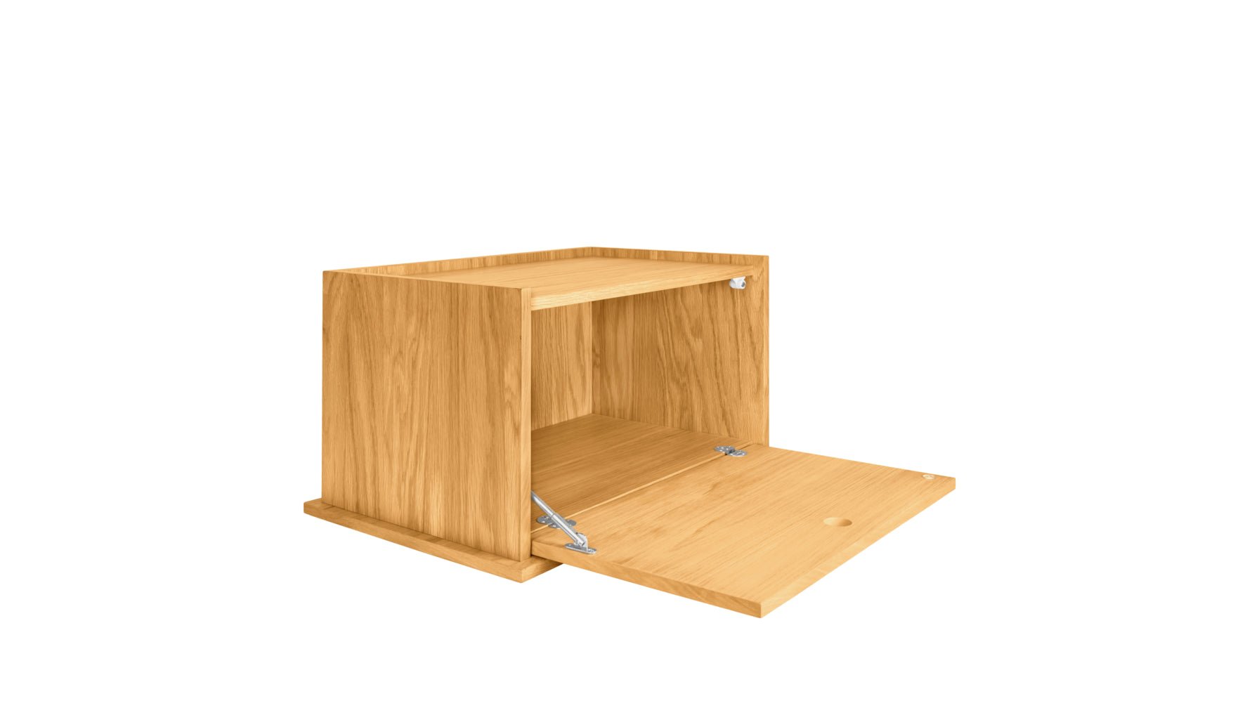 Keep Stacking Storage System, Closed, White Oak