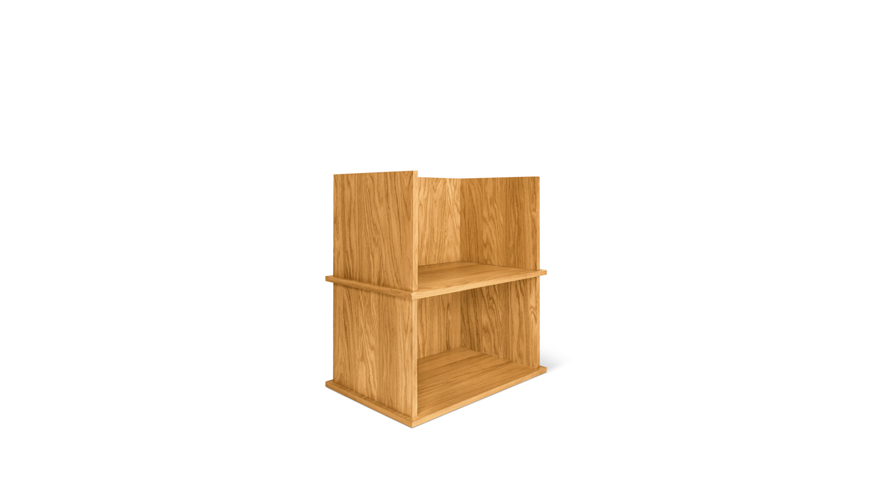 Keep Stacking Storage System 2-Piece, Open, Oak - Image 7