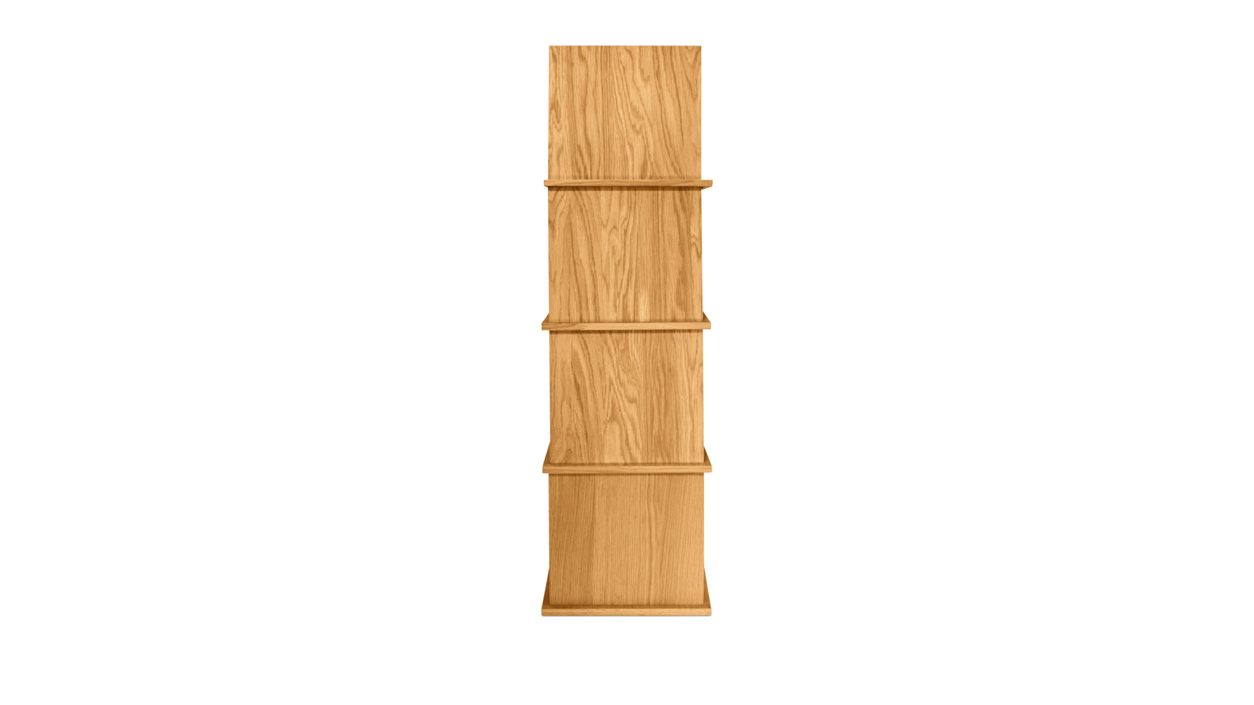 Keep Stacking Storage System 4-Piece, Open and Closed, Oak - Image 5