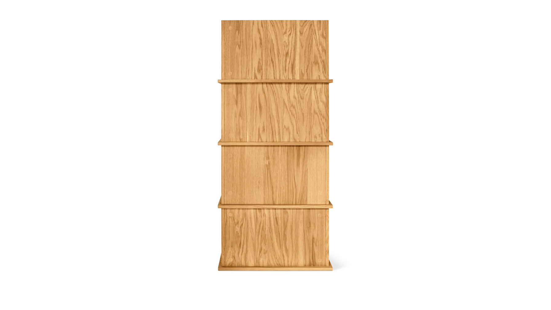 Keep Stacking Storage System 4-Piece, Open and Closed, Oak - Image 6