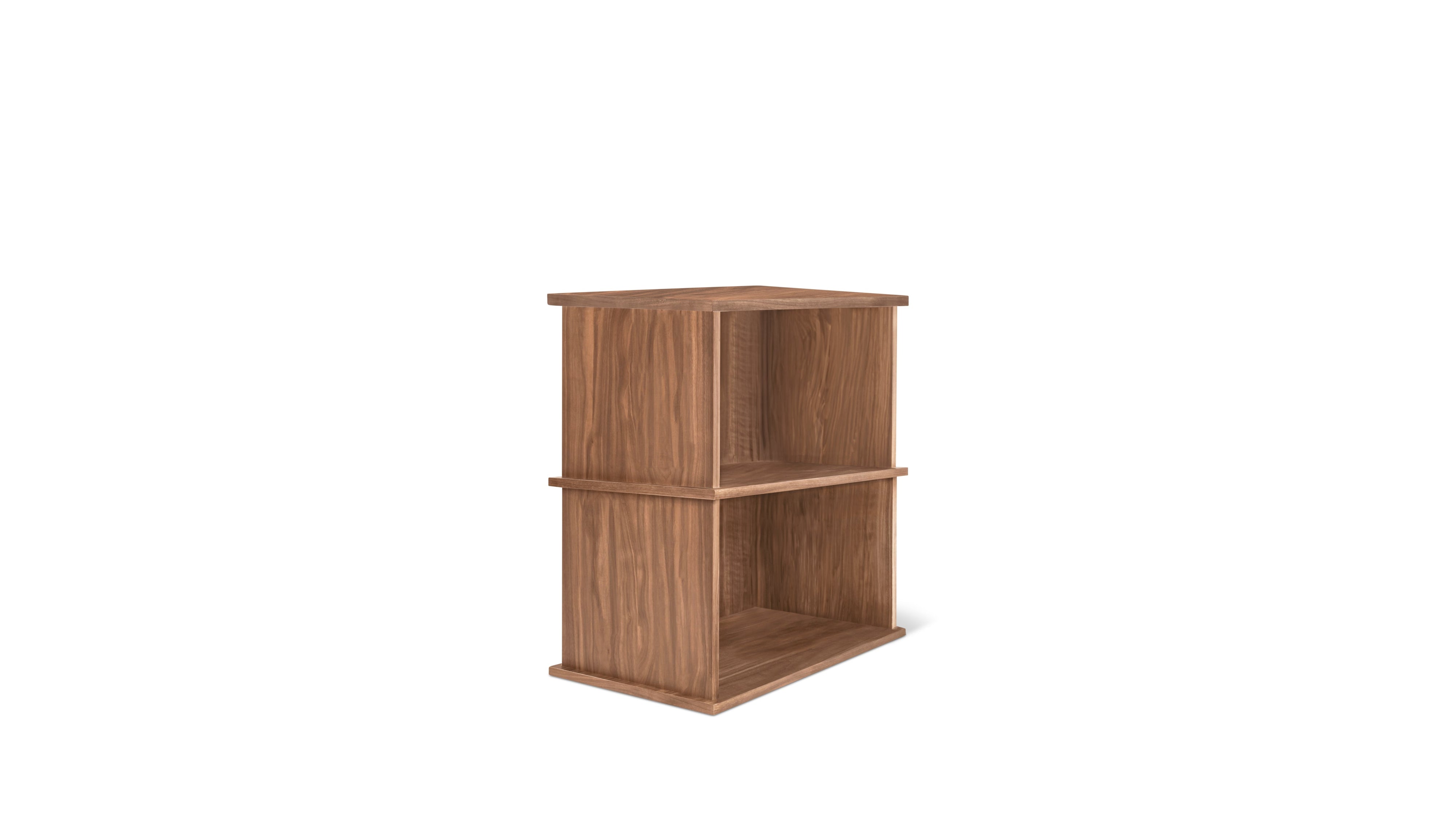 Keep Stacking Storage System 2-Piece, Open, Walnut