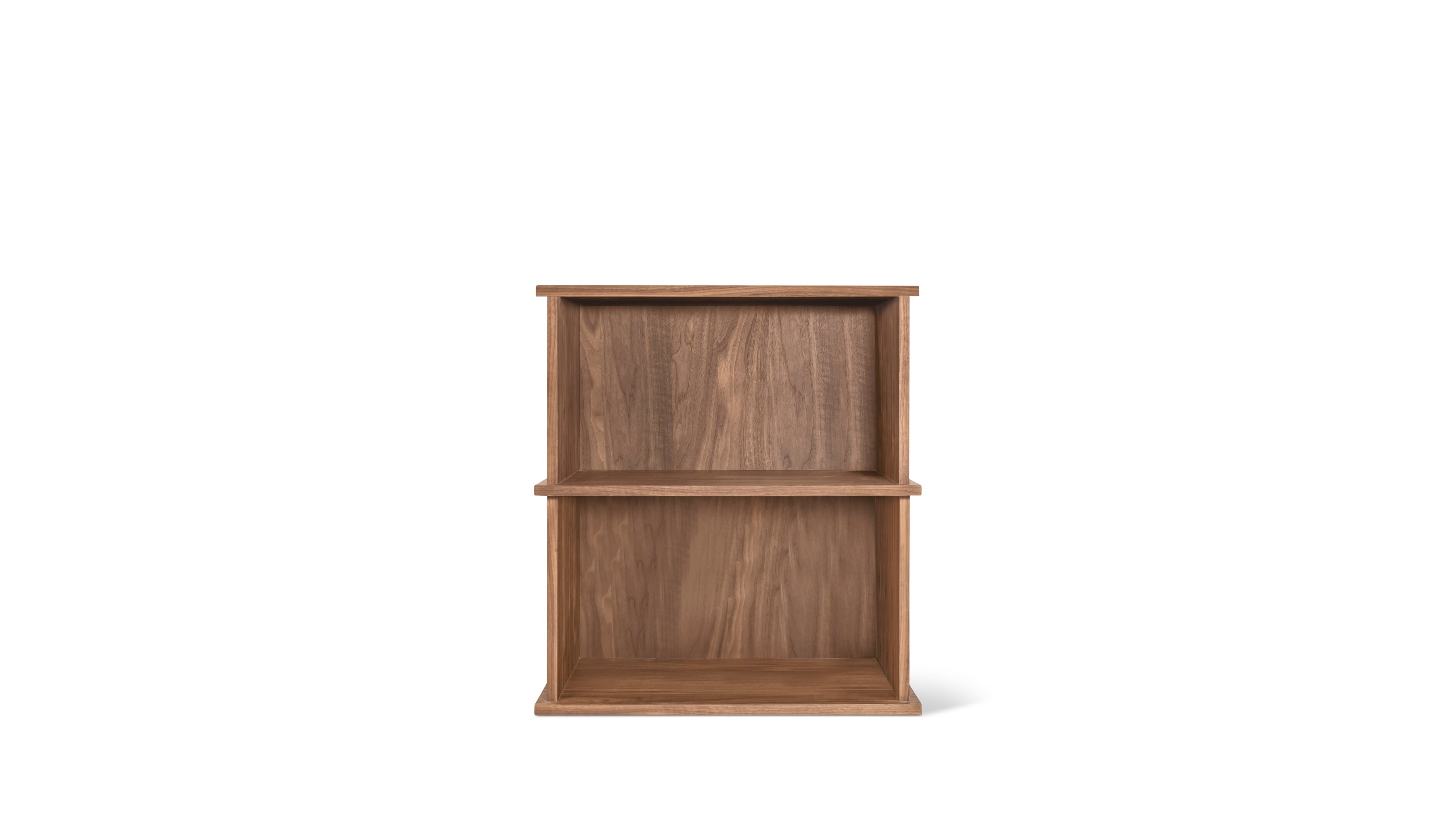 Keep Stacking Storage System 2-Piece, Open, Walnut