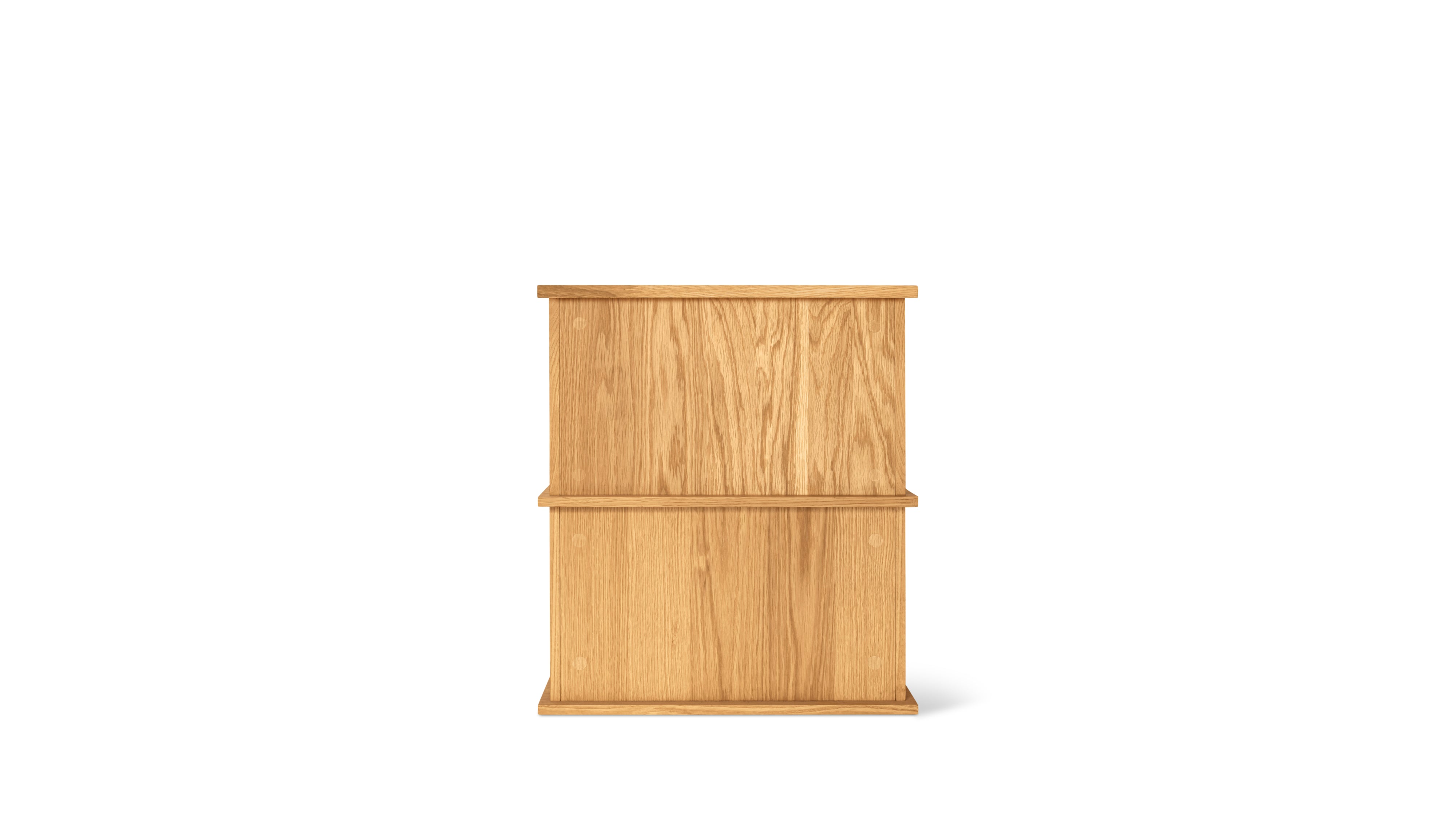 Keep Stacking Storage System 2-Piece, Open, White Oak