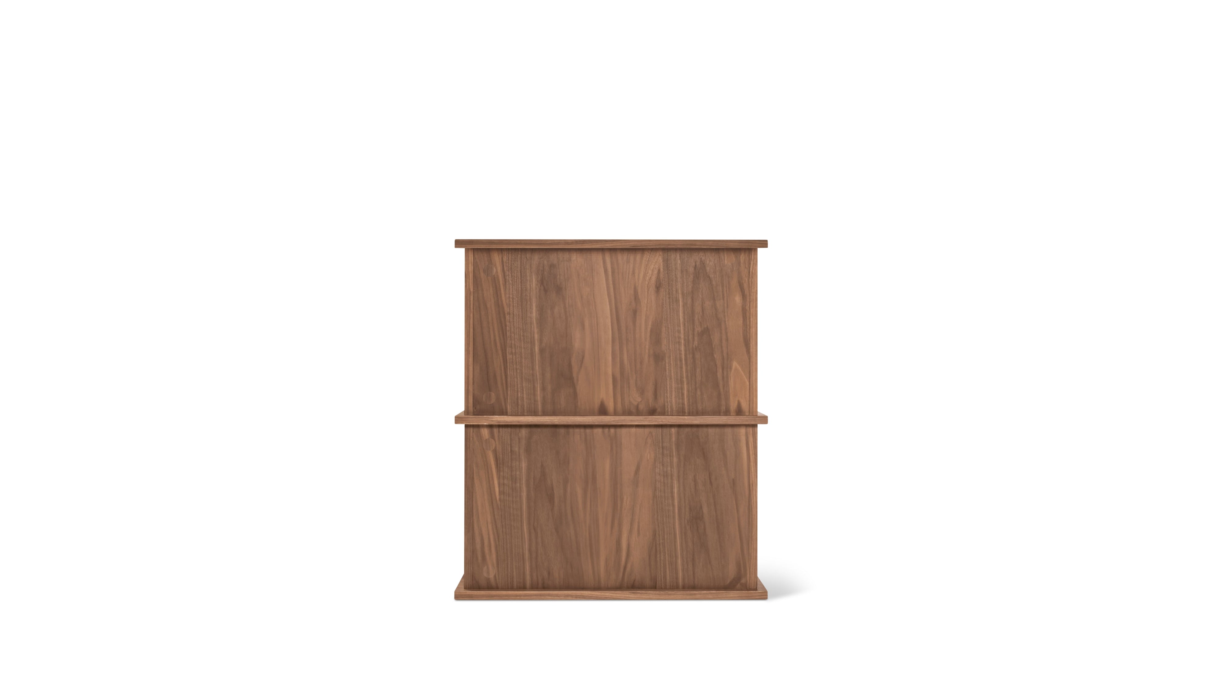 Keep Stacking Storage System 2-Piece, Open and Closed, Walnut
