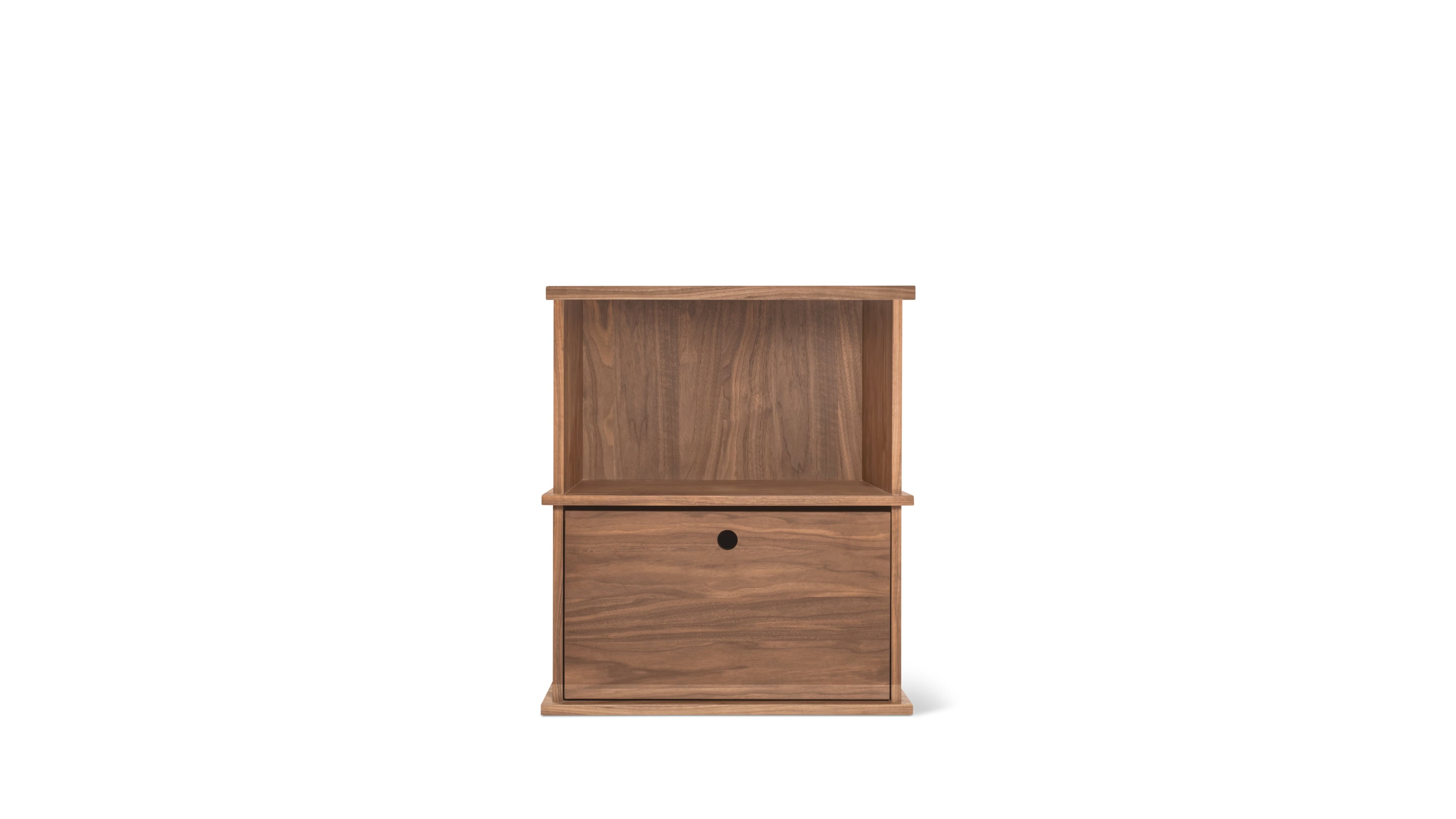 Keep Stacking Storage System 2-Piece, Open and Closed, Walnut