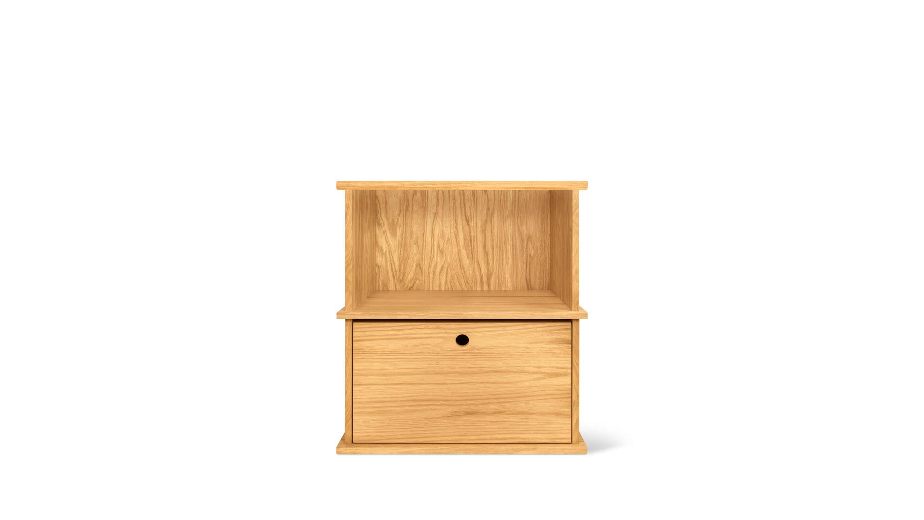 Keep Stacking Storage System 2-Piece, Open and Closed, White Oak_image