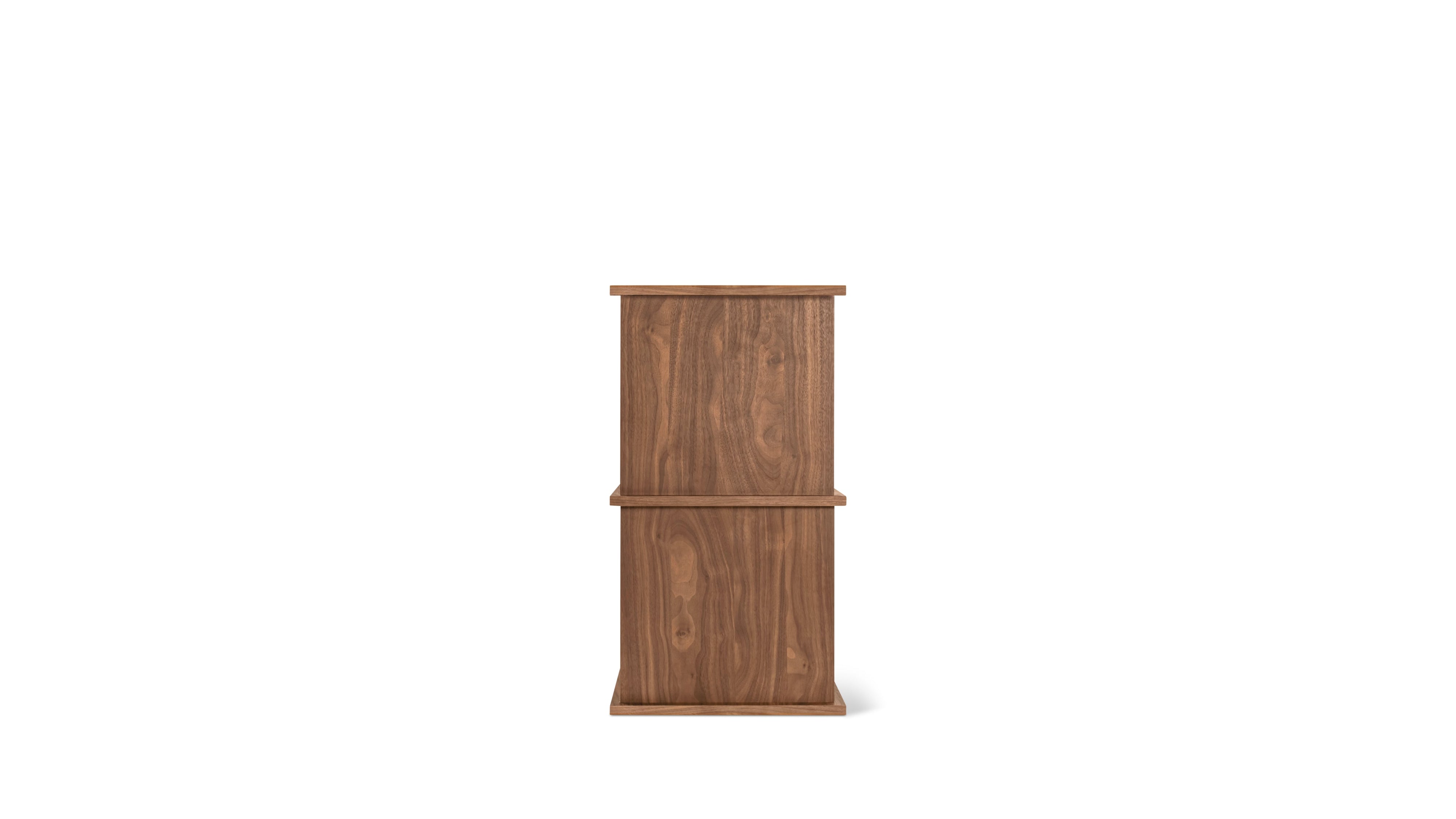 Keep Stacking Storage System 2-Piece, Closed, Walnut
