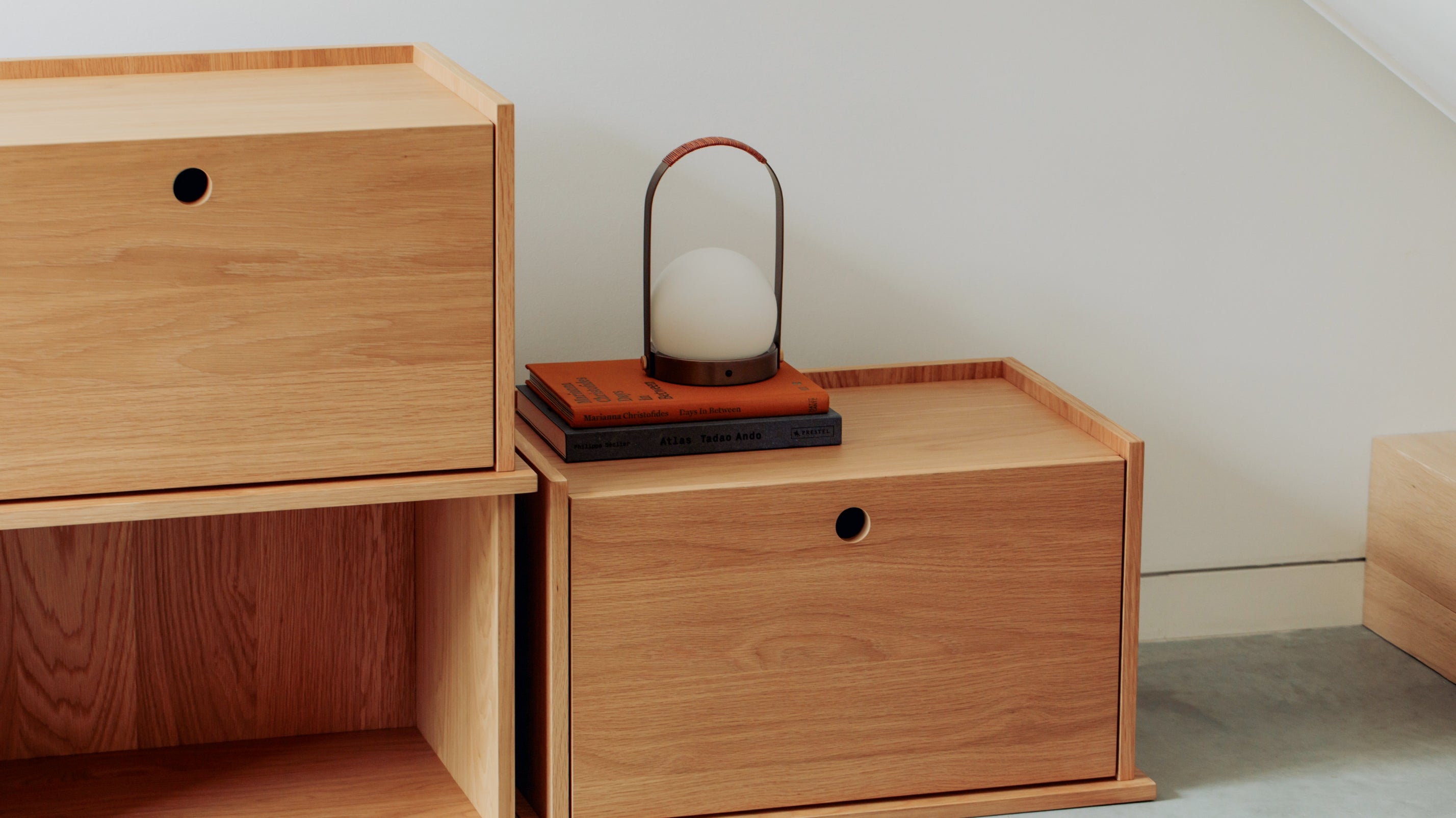 Keep Stacking Storage System 4-Piece, Open and Closed, White Oak ...
