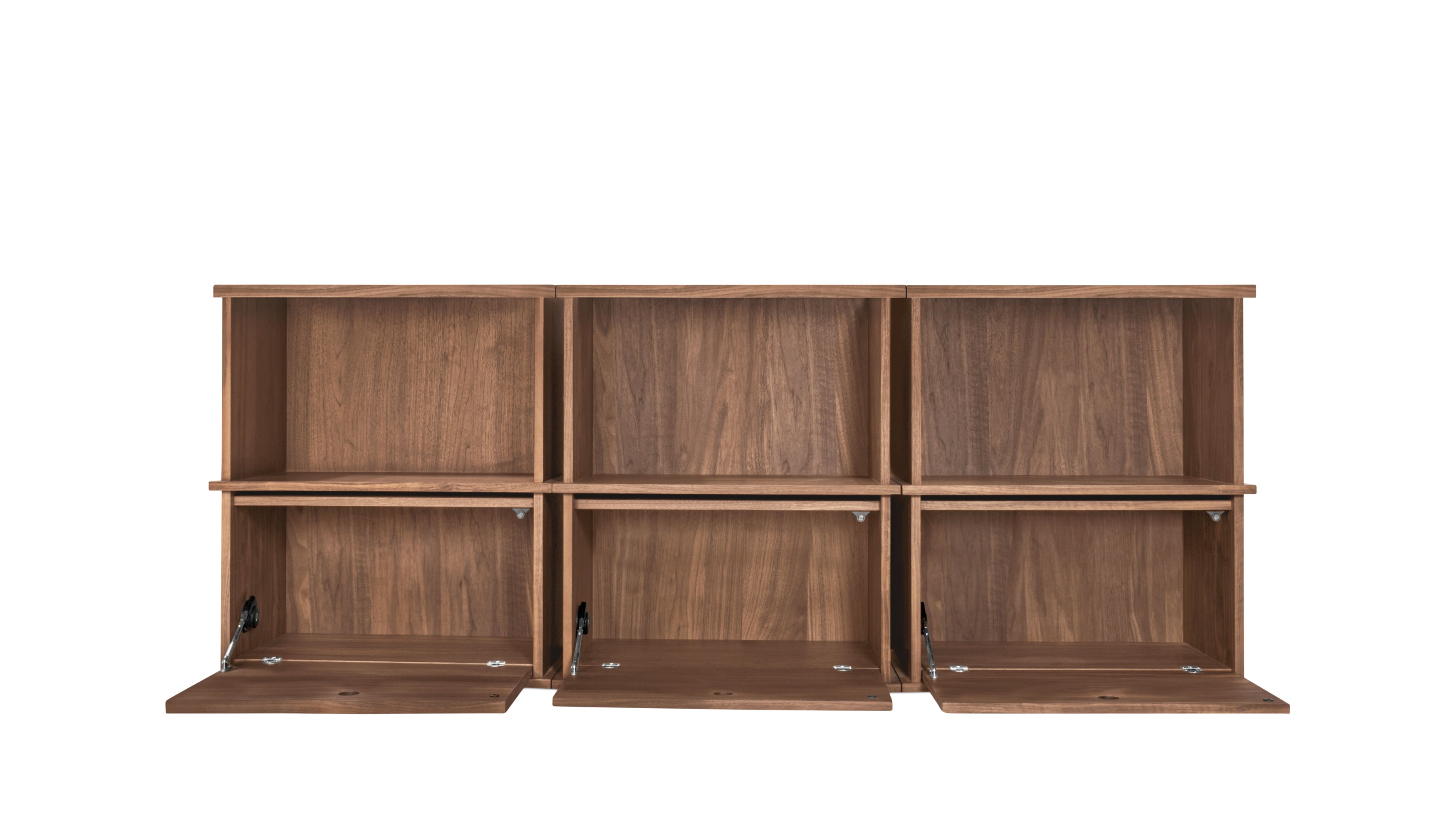 Keep Stacking Storage System 6-Piece, Open and Closed, Walnut - Sundays ...