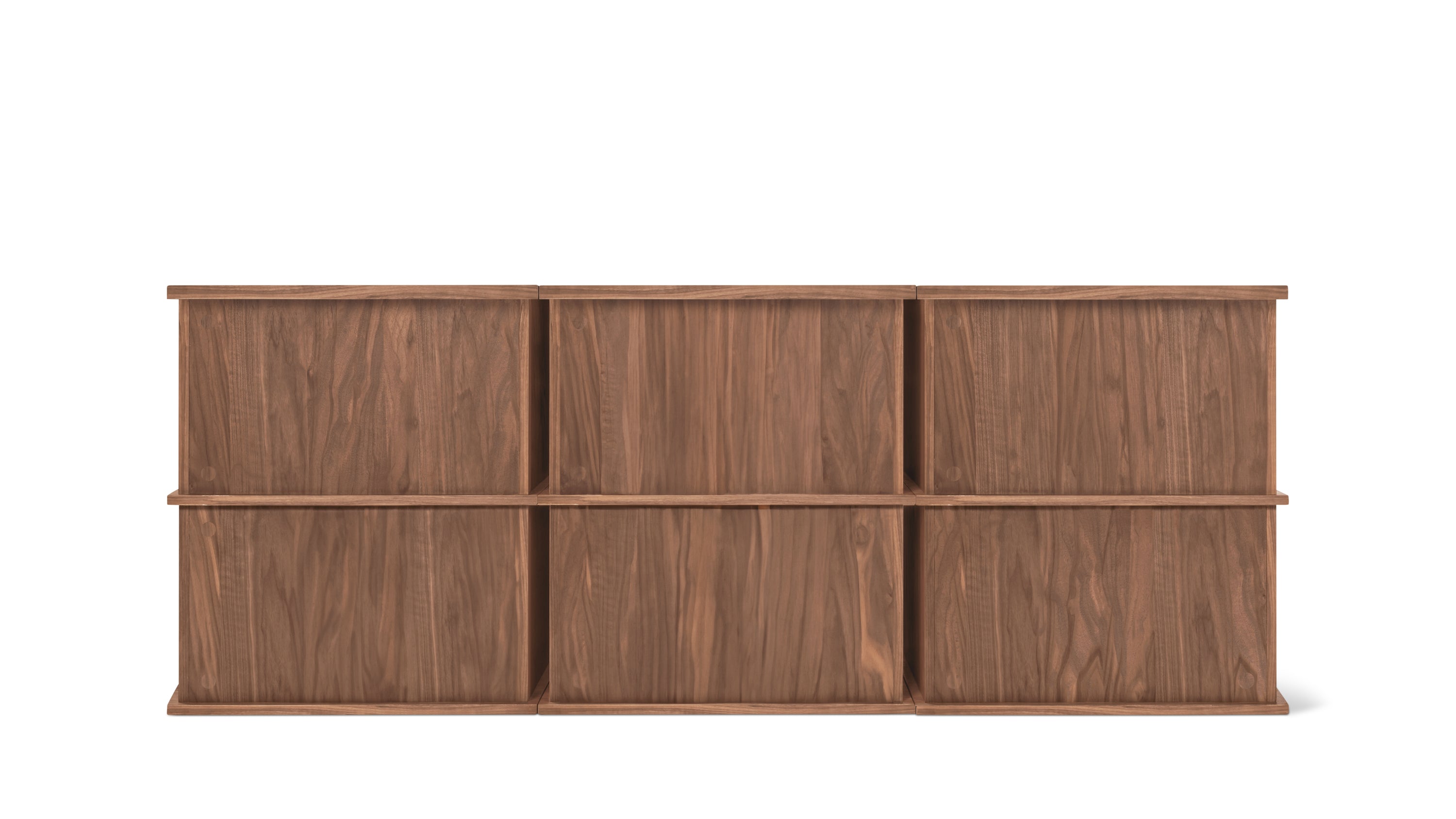 Keep Stacking Storage System 6-Piece, Open and Closed, Walnut - Sundays ...