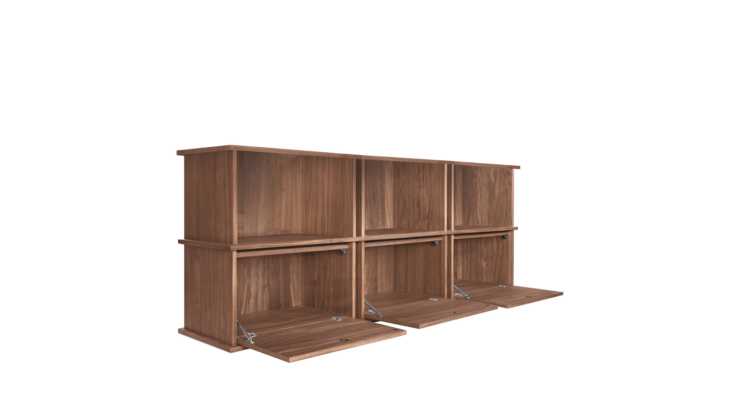 Keep Stacking Storage System 6-Piece, Open and Closed, Walnut - Sundays ...