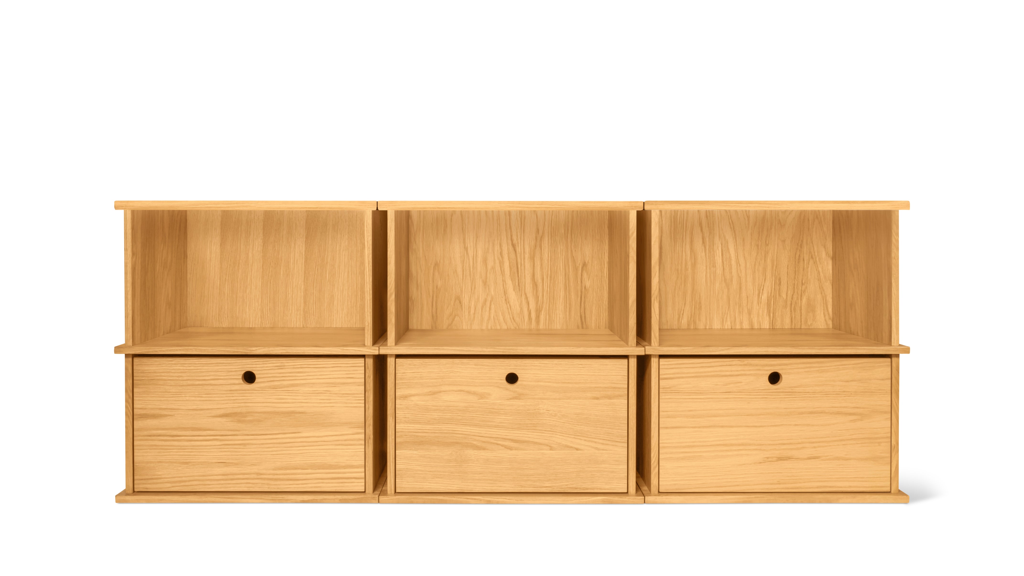 stokke keep storage system Keep Stacking Storage System 6-Piece, Open and Closed, White Oak