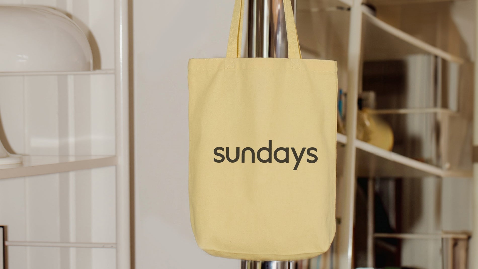 Sundays Tote Bag, Yellow_image