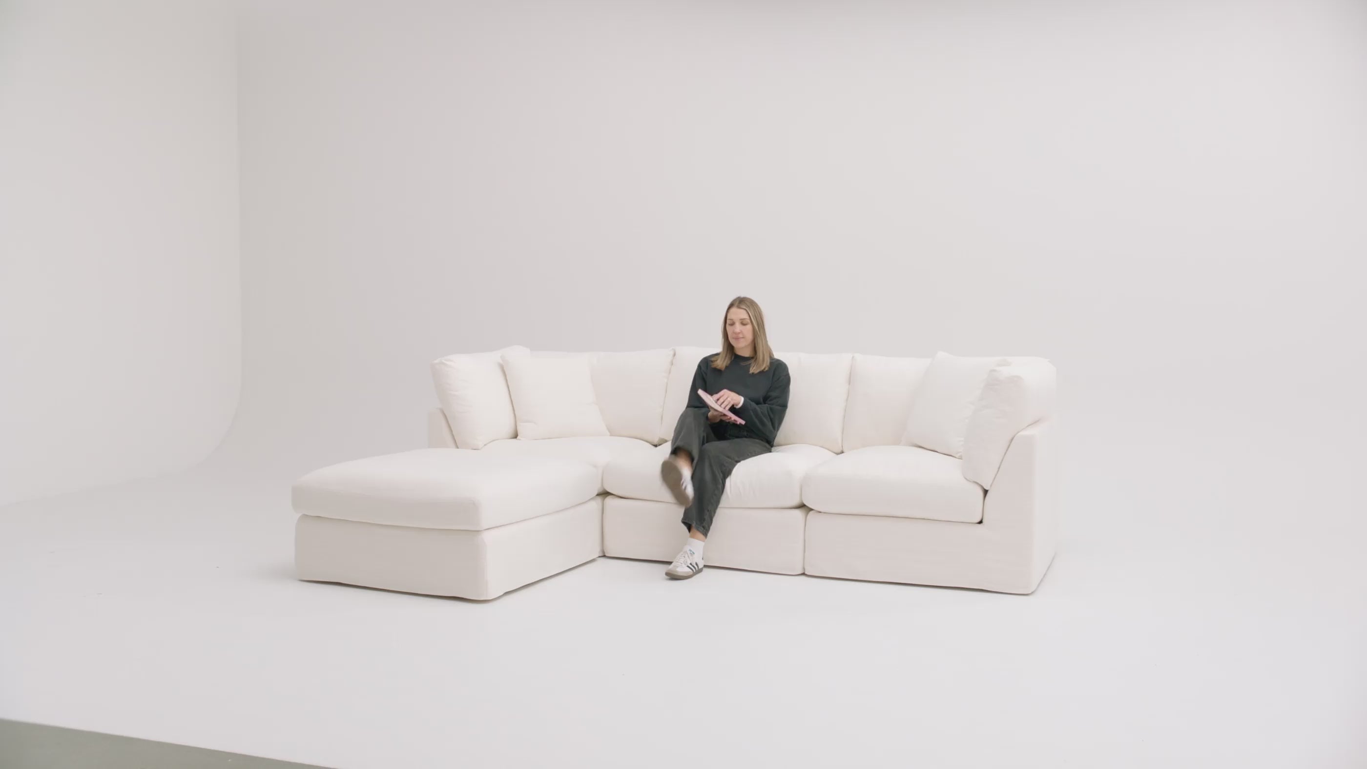 Get Together™ 2-Piece Modular Sofa, Standard, Sea Salt - Sundays
