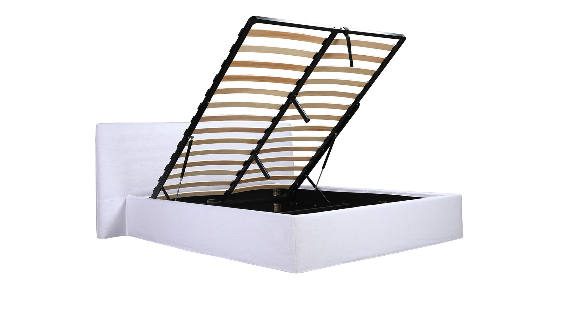 Wave Bed with Storage, King, White - Image 7