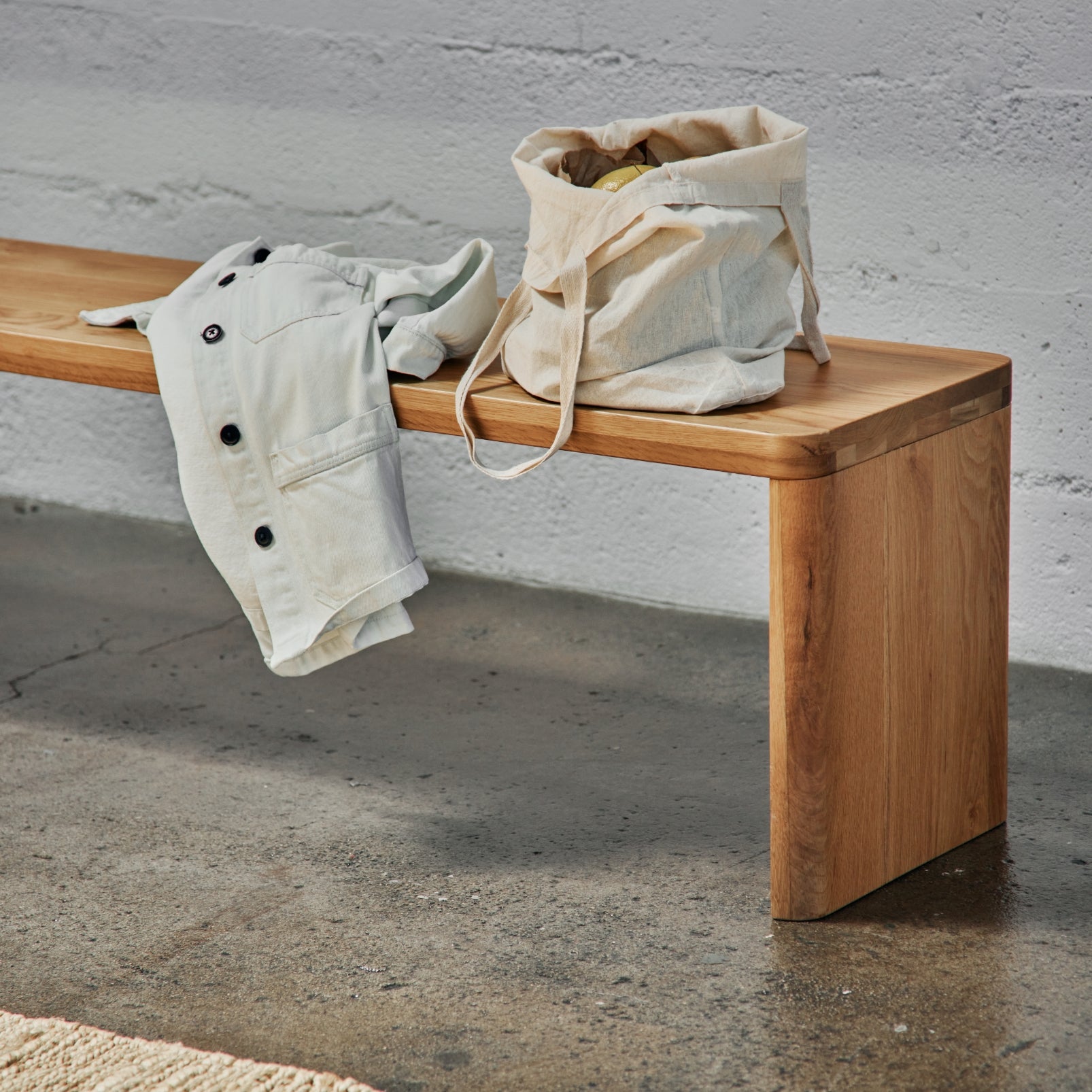 Form Bench, Seats 4, White Oak - Image 6