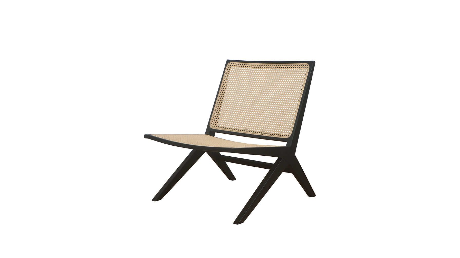 Endless Summer Lounge Chair, Natural Cane/Black Stained Ash - Image 6