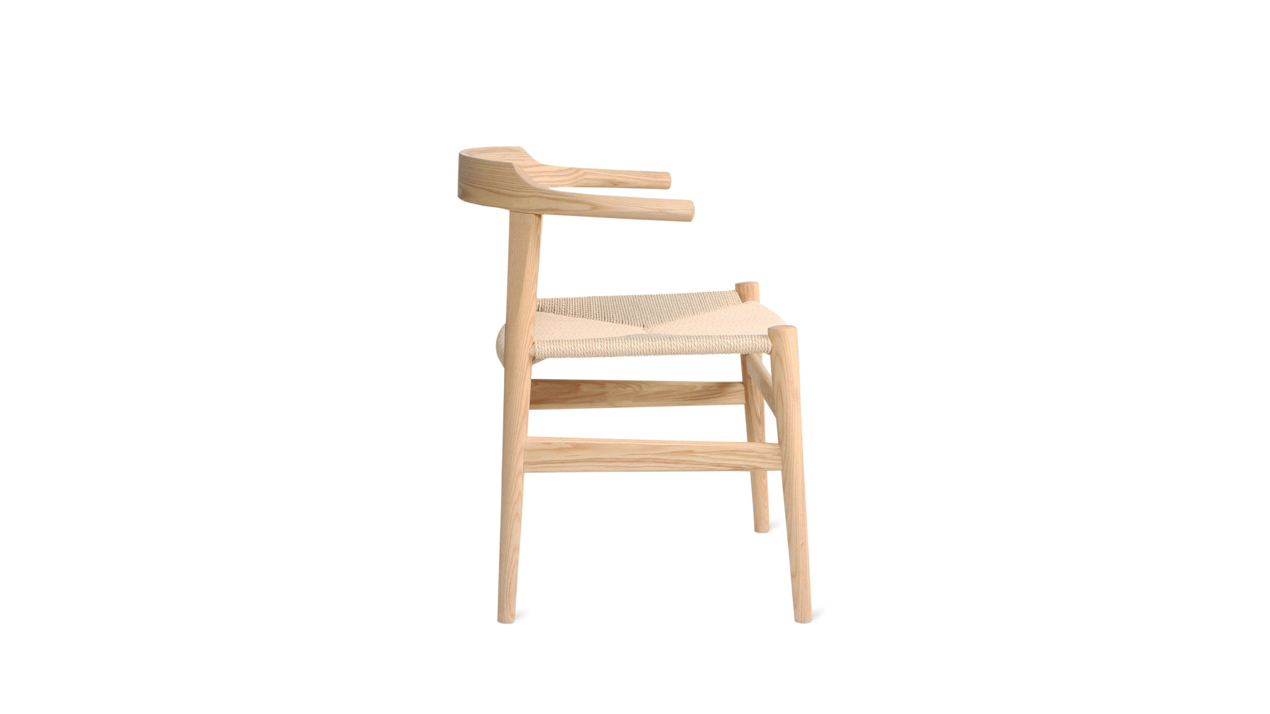 Tuck In Dining Chair, White Ash, Natural Papercord Seat - Image 5