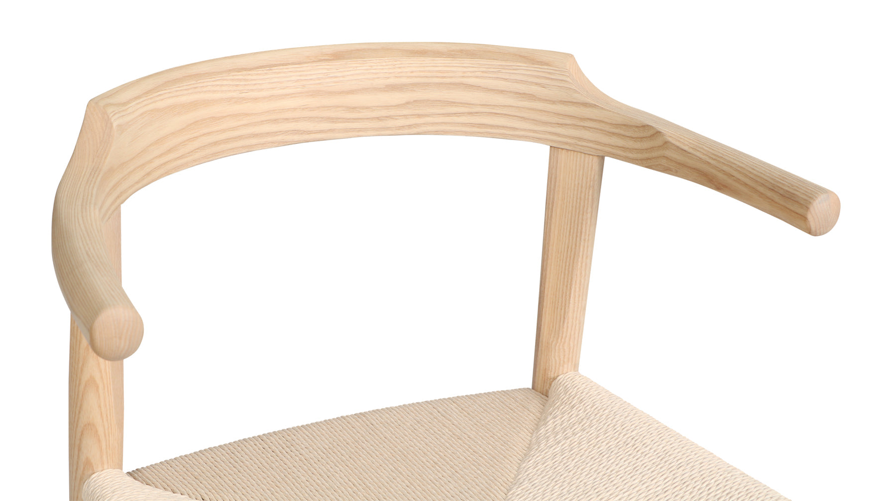 Tuck In Dining Chair, White Ash, Natural Papercord Seat - Image 8